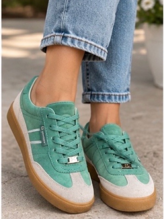 GBG Los Angeles Shoes - GBG Los Angeles Teal and White Sneakers